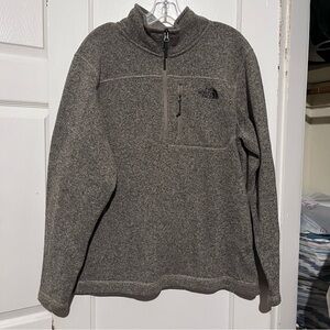 Sand colors North face quarter Zip sweater